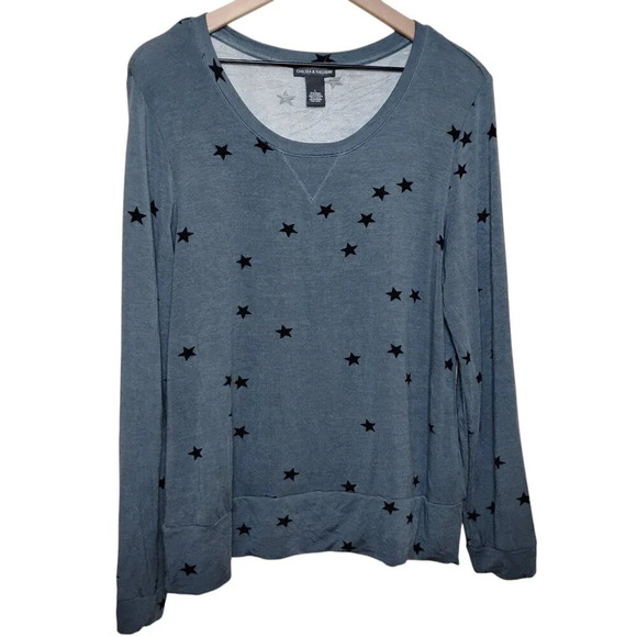 Chelsea and Theodore Gray Crew Neck Sweater, Large - Picture 2 of 8